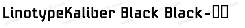 LinotypeKaliber Black Black字体转换